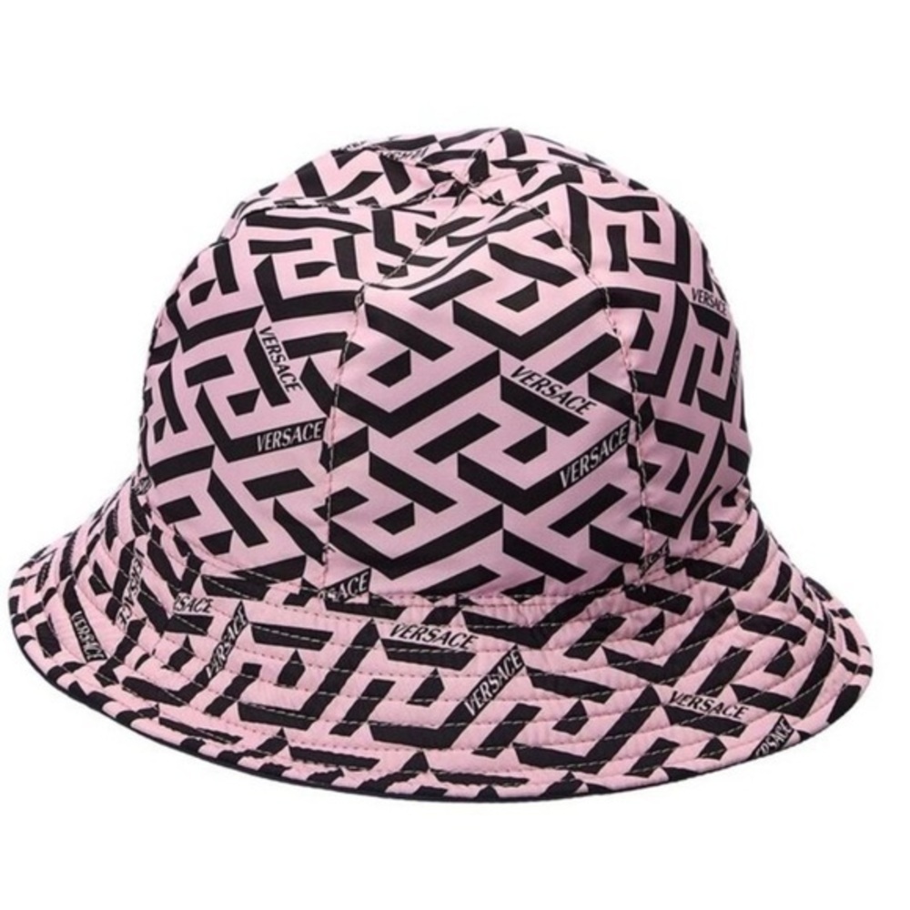 La Greca Printed Bucket Hat Reversible Versace Bucket Hat